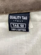 QUALITY TAG ITALY PANTALONI CHINO WORKWEAR VINTAGE MARRONE DA UOMO MEDIUM / TAG 50