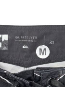 QUIKSILVER BOARD SHORTS SURF BLACK BLUE MENS PRE OWNED M