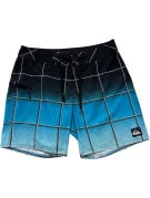 QUIKSILVER BOARD SHORTS SURF BLACK BLUE MENS PRE OWNED M