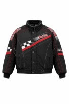RACING JACKET ΜΕ ΕΚΤΥΠΩΣΗ ΜΑΥΡΟ ΑΝΤΡΙΚΟ PRE OWNED M