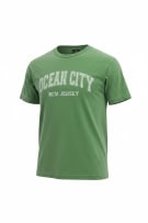 RAG WEAR T-SHIRT OCEAN CITY NEW JERSEY ΠΡΑΣΙΝΟ UNISEX M pre-owned