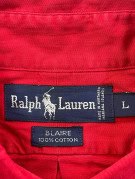 RALPH LAUREN BUTTON DOWN ΠΟΥΚΑΜΙΣΟ CLASSIC ΚΟΚΚΙΝΟ ΑΝΤΡΙΚΟ PRE OWNED L