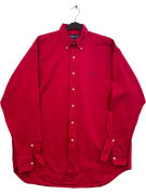 RALPH LAUREN BUTTON DOWN ΠΟΥΚΑΜΙΣΟ CLASSIC ΚΟΚΚΙΝΟ ΑΝΤΡΙΚΟ PRE OWNED L