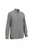 RALPH LAUREN BUTTON DOWN SHIRT CLASSIC STRIPED NAVY WHITE MENS PRE OWNED XXL
