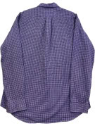 RALPH LAUREN BUTTON DOWN SHIRT PLAID PURPLE MENS PRE OWNED L