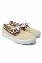 RALPH LAUREN Canvas Boat Sneakers Δίχρωμα Beige / Καφέ Unisex 37