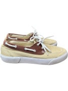 RALPH LAUREN Canvas Boat Sneakers Δίχρωμα Beige / Καφέ Unisex 37