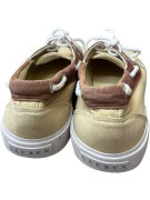 RALPH LAUREN Canvas Boat Sneakers Δίχρωμα Beige / Καφέ Unisex 37
