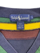 RALPH LAUREN ΦΟΥΤΕΡ V-NECK VINTAGE ΡΙΓΕΣ NAVY ΜΠΛΕ ΑΝΔΡΙΚΟ L
