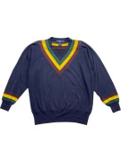 RALPH LAUREN ΦΟΥΤΕΡ V-NECK VINTAGE ΡΙΓΕΣ NAVY ΜΠΛΕ ΑΝΔΡΙΚΟ L