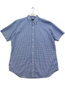 RALPH LAUREN ΚΟΝΤΟΜΑΝΙΚΟ ΠΟΥΚΑΜΙΣΟ CLASSIC ΚΑΡΟ ΜΠΛΕ ΑΝΤΡΙΚΟ PRE OWNED L
