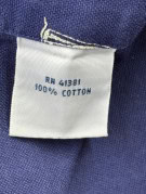 RALPH LAUREN CAMICIA A MANICHE CORTE GRAFICA NAVY UOMO PRE OWNED S