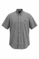 RALPH LAUREN ΚΟΝΤΟΜΑΝΙΚΟ ΠΟΥΚΑΜΙΣΟ ΚΑΡΟ NAVY ΑΝΤΡΙΚΟ PRE OWNED L
