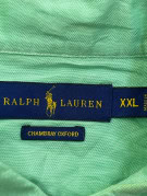 RALPH LAUREN ΚΟΝΤΟΜΑΝΙΚΟ ΠΟΥΚΑΜΙΣΟ ΚΛΑΣΙΚΟ ΠΡΑΣΙΝΟ ΑΝΤΡΙΚΟ PRE OWNED XXL