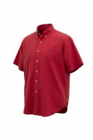 RALPH LAUREN ΚΟΝΤΟΜΑΝΙΚΟ ΠΟΥΚΑΜΙΣΟ MINIMAL ΚΟΚΚΙΝΟ ΑΝΤΡΙΚΟ PRE OWNED L