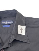 RALPH LAUREN ΚΟΝΤΟΜΑΝΙΚΟ ΠΟΥΚΑΜΙΣΟ MINIMAL ΜΑΥΡΟ ΑΝΤΡΙΚΟ PRE OWNED L