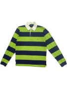 RALPH LAUREN Maglia da rugby a righe verde chiaro/blu UNISEX M