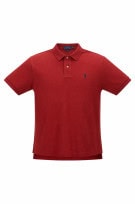 RALPH LAUREN POLO SHIRT CLASSIC RED MEN PRE OWNED L