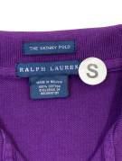 RALPH LAUREN POLO SHIRT MINIMAL PURPLE WOMEN PRE OWNED S