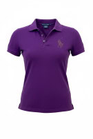 RALPH LAUREN POLO SHIRT MINIMAL PURPLE WOMEN PRE OWNED S