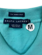 RALPH LAUREN ΠΟΛΟ SHIRT MINIMAL TURQUOISE ΑΝΤΡΙΚΟ PRE OWNED M