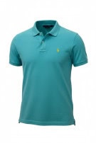 RALPH LAUREN ΠΟΛΟ SHIRT MINIMAL TURQUOISE ΑΝΤΡΙΚΟ PRE OWNED M