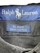 RALPH LAUREN Camicia Blaire Logo Nera UNISEX XXL