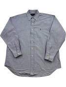 RALPH LAUREN CAMICIA BUTTON DOWN CLASSIC AZZURRO UOMO PRE OWNED XXL