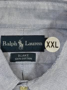 RALPH LAUREN CAMICIA BUTTON DOWN CLASSIC AZZURRO UOMO PRE OWNED XXL