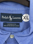 RALPH LAUREN ΠΟΥΚΑΜΙΣΟ BUTTON DOWN CLASSIC ΜΠΛΕ ΑΝΤΡΙΚΟ PRE OWNED XL