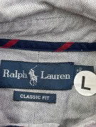 RALPH LAUREN CAMICIA BUTTON DOWN CLASSICA GRIGIA UOMO PRE OWNED L