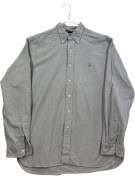 RALPH LAUREN CAMICIA BUTTON DOWN CLASSICA GRIGIA UOMO PRE OWNED L