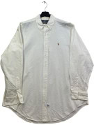 RALPH LAUREN ΠΟΥΚΑΜΙΣΟ BUTTON DOWN MINIMAL OFF WHITE ΑΝΤΡΙΚΟ PRE OWNED XL