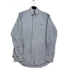 RALPH LAUREN CAMICIA A QUADRI CUSTOM FIT CON LOGO BLU UNISEX S