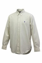 RALPH LAUREN CAMICIA BUTTON DOWN CLASSIC FIT OFF WHITE UOMO PRE OWNED L