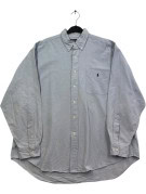 RALPH LAUREN CAMICIA OXFORD CLASSIC AZZURRO UOMO PRE OWNED L