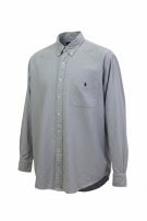 RALPH LAUREN CAMICIA OXFORD CLASSIC AZZURRO UOMO PRE OWNED L