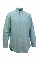 RALPH LAUREN BUTTON DOWN SHIRT CLASSIC LIGHT BLUE MENS PRE OWNED L