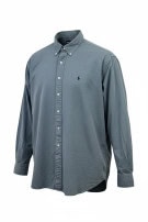 RALPH LAUREN ΠΟΥΚΑΜΙΣΟ CLASSIC ΓΑΛΑΖΙΟ ΓΚΡΙ ΑΝΤΡΙΚΟ PRE OWNED XL
