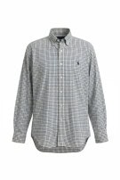 RALPH LAUREN ΠΟΥΚΑΜΙΣΟ CLASSIC ΚΑΡΟ CREAM ΜΠΛΕ ΑΝΤΡΙΚΟ PRE OWNED M