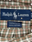RALPH LAUREN ΠΟΥΚΑΜΙΣΟ CLASSIC ΚΑΡΟ KHAKI ΑΝΤΡΙΚΟ PRE OWNED M