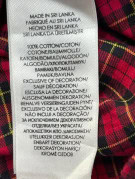 RALPH LAUREN CAMICIA BUTTON DOWN CLASSICA TARTAN ROSSA UOMO PRE OWNED L