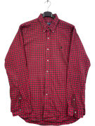 RALPH LAUREN CAMICIA BUTTON DOWN CLASSICA TARTAN ROSSA UOMO PRE OWNED L