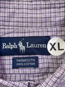 RALPH LAUREN ΠΟΥΚΑΜΙΣΟ CLASSIC ΚΑΡΟ ΛΙΛΑ ΑΝΤΡΙΚΟ PRE OWNED XL