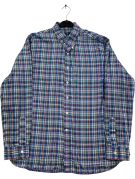 RALPH LAUREN ΠΟΥΚΑΜΙΣΟ CLASSIC ΚΑΡΟ ΜΠΛΕ ΑΝΤΡΙΚΟ PRE OWNED XL