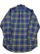RALPH LAUREN BUTTON DOWN SHIRT CLASSIC PLAID BLUE MENS PRE OWNED XL