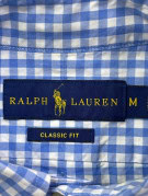 RALPH LAUREN ΠΟΥΚΑΜΙΣΟ CLASSIC ΚΑΡΟ ΜΠΛΕ ΑΝΤΡΙΚΟ PRE OWNED M