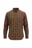 RALPH LAUREN CAMICIA CLASSIC TARTAN BORDEAUX UOMO PRE OWNED XL