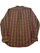 RALPH LAUREN CAMICIA CLASSIC TARTAN BORDEAUX UOMO PRE OWNED XL
