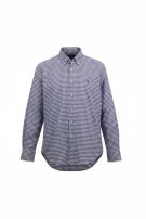 RALPH LAUREN CAMICIA BUTTON DOWN CLASSIC QUADRI VIOLA BIANCO UOMO PRE OWNED L